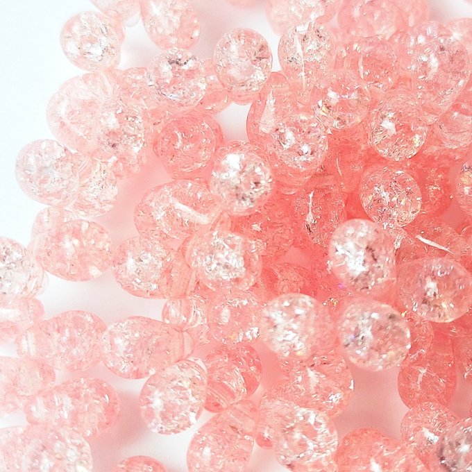 チェコビーズ ドロップ 6×9mm クラック・ロザリンピンク|20個入 ハンドメイド素材 BULBULBEADS