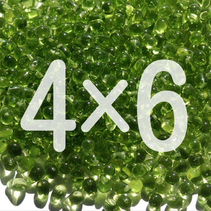 チェコビーズ ドロップ 4x6mm オリーブグリーン|30個入 ハンドメイド素材 BULBULBEADS