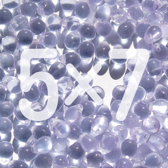 チェコビーズ ドロップ 5×7mm アレキサンドライト|30個入 ハンドメイド素材 BULBULBEADS