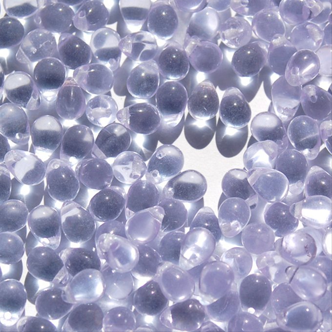 チェコビーズ ドロップ 5×7mm アレキサンドライト|30個入 ハンドメイド素材 BULBULBEADS
