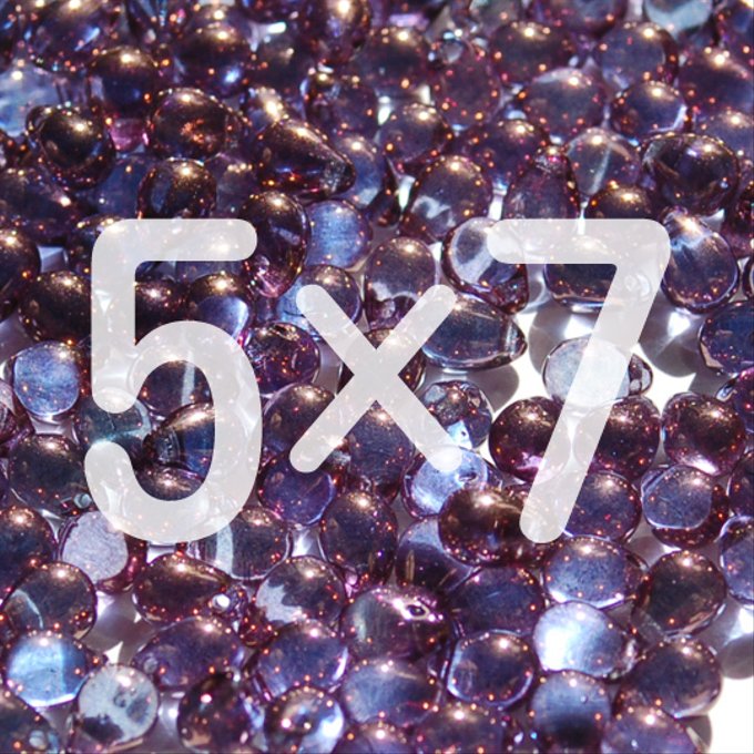 チェコビーズ ドロップ 5x7mm ベガ ラスター|20個入 ハンドメイド素材 BULBULBEADS