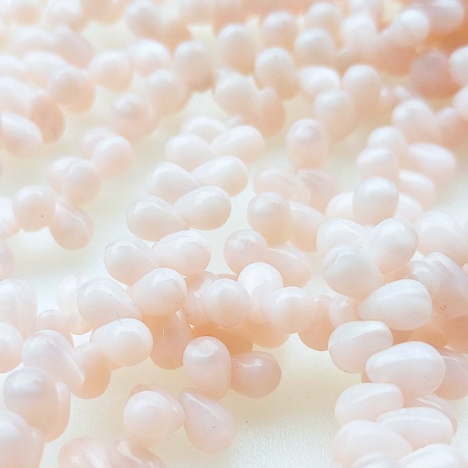 チェコビーズ ドロップ 4×6mm サクラ ピンク 1｜20個入 ハンドメイド素材 BULBULBEADS