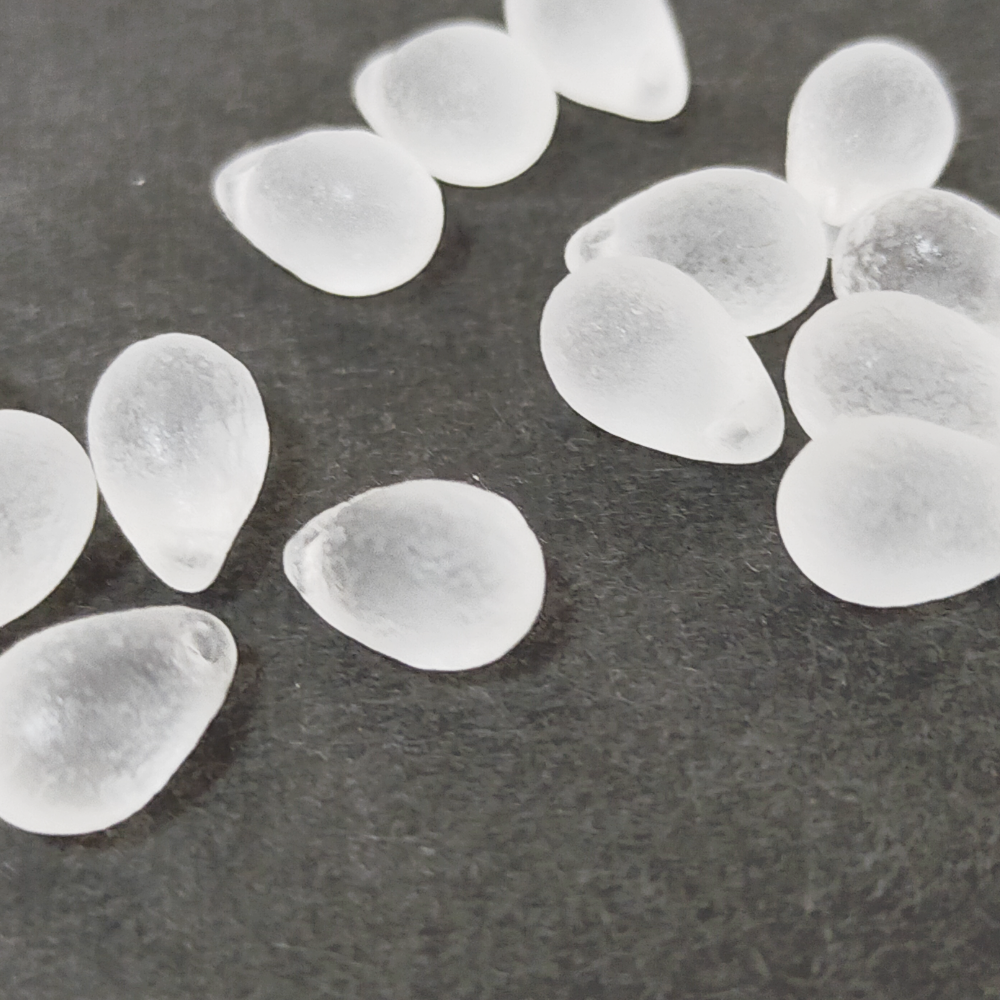 チェコビーズ ドロップ 6x9mm クリスタル・エッチド｜10個入 ハンドメイド素材 BULBULBEADS