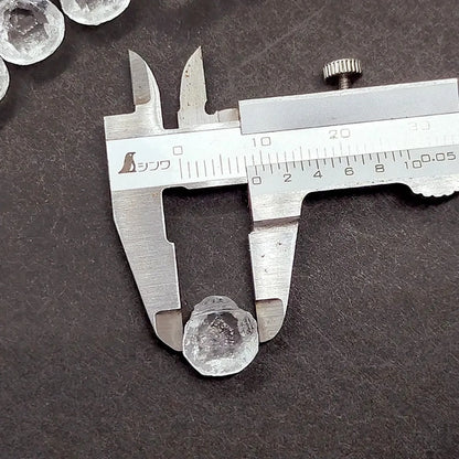 チェコビーズ ブリオレット 9×11mm クリスタル・クリア｜8個入 ハンドメイド素材 BULBULBEADS