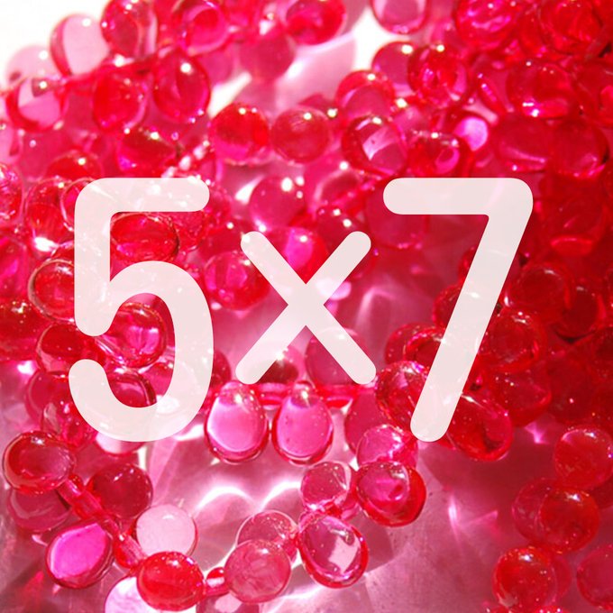 チェコビーズ ドロップ 5x7mm コットン キャンディ ラッカーコート｜20個入 ハンドメイド素材 BULBULBEADS