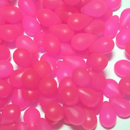 チェコビーズ ドロップ 6×9mm ネオンピンク｜20個入 ハンドメイド素材 BULBULBEADS