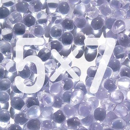 チェコビーズ ドロップ 5×7mm アレキサンドライト｜30個入 ハンドメイド素材 BULBULBEADS