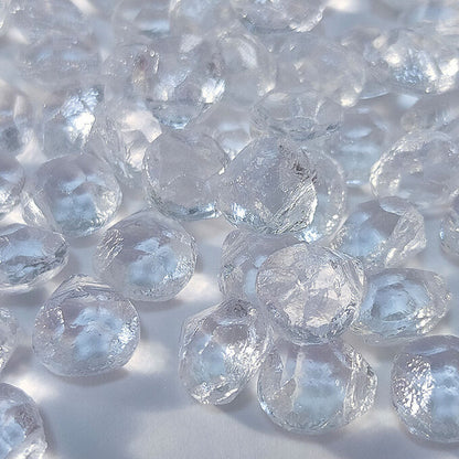 チェコビーズ ブリオレット 9×11mm クリスタル・クリア｜8個入 ハンドメイド素材 BULBULBEADS