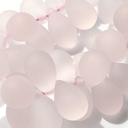 チェコビーズ ドロップ 6×9mm ロザリンピンク0・マット｜20個入 ハンドメイド素材 BULBULBEADS