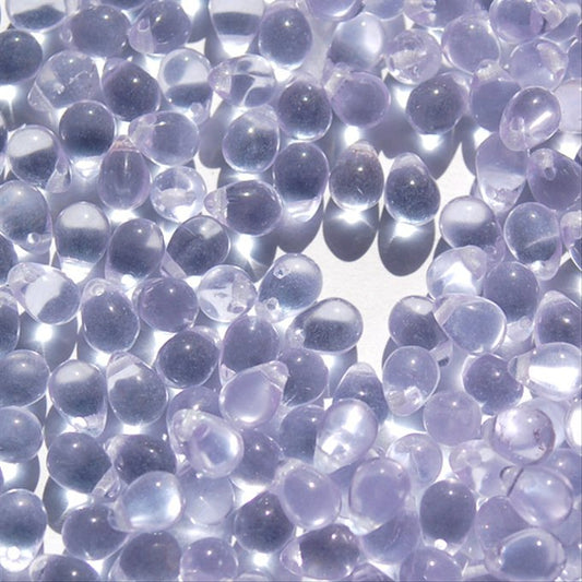 チェコビーズ ドロップ 5×7mm アレキサンドライト｜30個入 ハンドメイド素材 BULBULBEADS