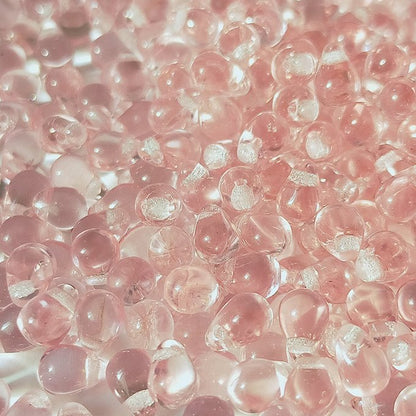 チェコビーズ ドロップ 4×6mm サクラ ピンク 2｜20個入 ハンドメイド素材 BULBULBEADS