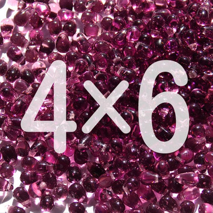 チェコビーズ ドロップ 4x6mm アメジスト｜30個入 ハンドメイド素材 BULBULBEADS