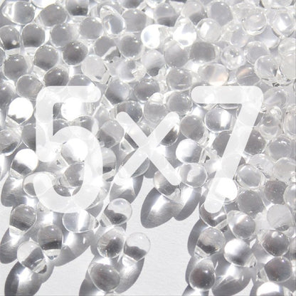 チェコビーズ ドロップ 5x7mm クリスタル クリア｜20個入 ハンドメイド素材 BULBULBEADS