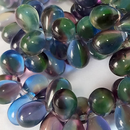 チェコビーズ ドロップ 6x9mm ドリーム｜20個入 ハンドメイド素材 BULBULBEADS