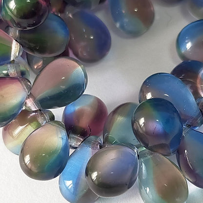 チェコビーズ ドロップ 6x9mm ドリーム｜20個入 ハンドメイド素材 BULBULBEADS